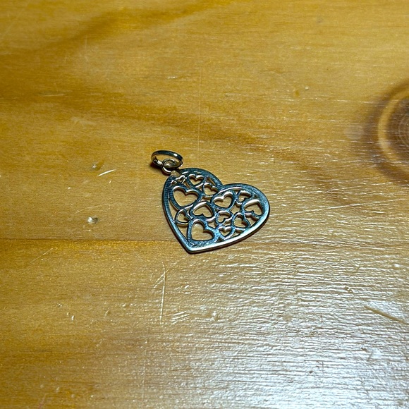925. Silver heart pendant - Picture 1 of 2